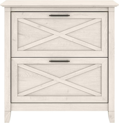 Key West 2 Drawer Lateral File Cabinet Linen White Oak