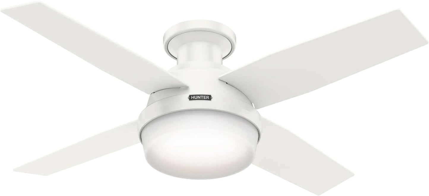 44-Inch LED Low-Profile Ceiling Fan With Remote Control