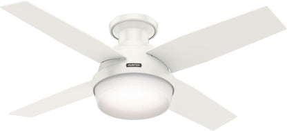 44-Inch LED Low-Profile Ceiling Fan With Remote Control