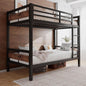 Rustic Brown Twin Over Twin Bunk Bed With Under Bed Storage