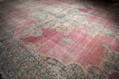 12x18.5 Antique Distressed Kermanshah Carpet