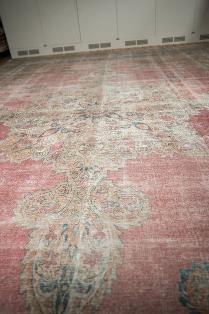 12x18.5 Antique Distressed Kermanshah Carpet