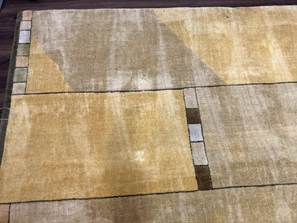 Tufenkian Tibetan Rug 12x16, Handmade Wool Modern Area Rug, Palace Size Carpet