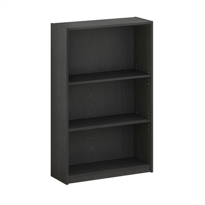 3 Tier Adjustable Bookcase For Home Office Storage