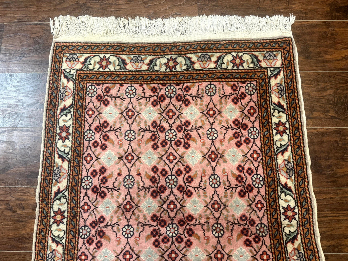 Turkish Sivas Rug 3x4, Pink, Handmade, Wool, Vintage