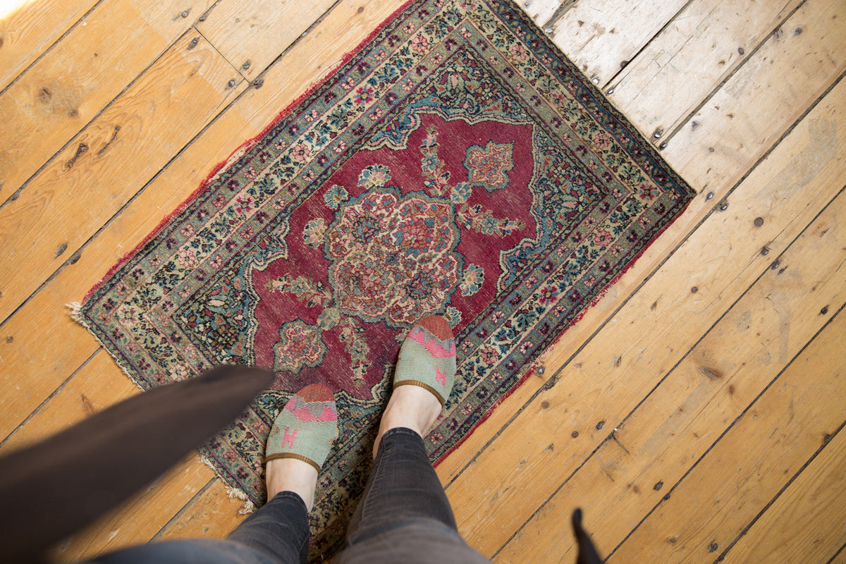 2x3 Antique Kerman Rug Mat