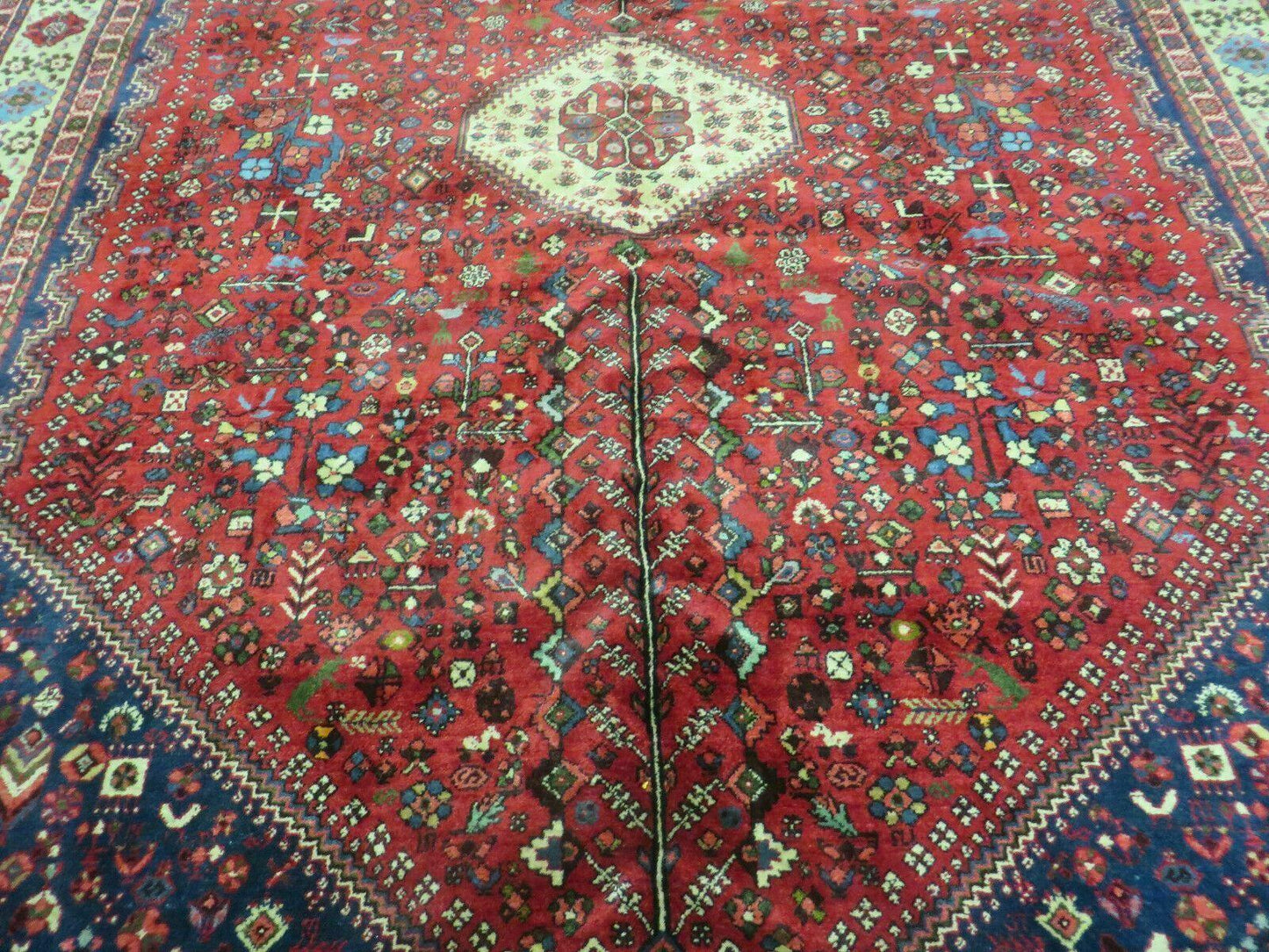 Persian Tribal Rug 7x10, Shiraz Carpet, Abadeh Rug