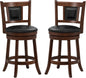 Ergonomic Swivel Bar Stools Set of Two