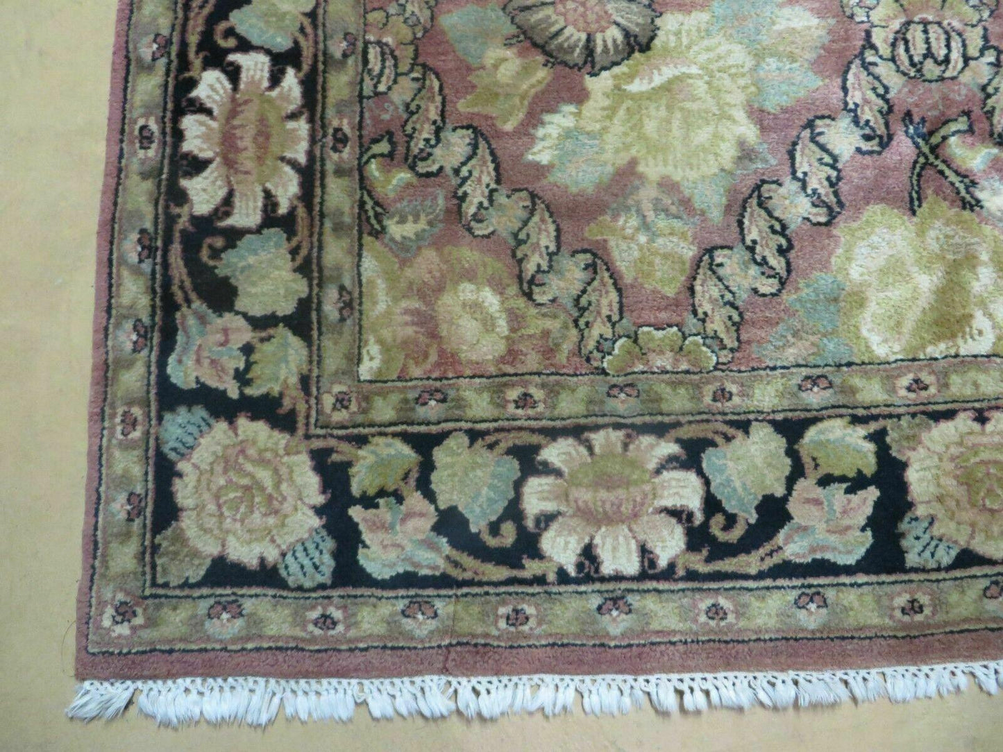 6' X 9' Handmade India Floral Oriental Wool Rug Carpet