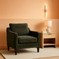 Compact Chenille Accent Chairs With Removable Covers