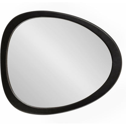Mckinder Mid Century Wall Mirror 24x28 Black Geometric