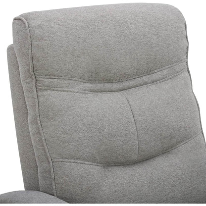 Fabric Power Swivel Glider Rocker Recliner Chair Light Grey