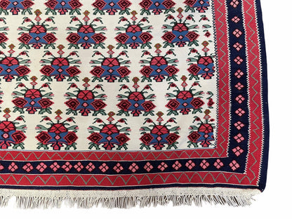 3x5 Vintage Kurdish Senneh Kilim Rug 3 x 5 Heirloom Rug Flatweave Antique Rug Playroom Rug Collectible Rug Beige Kilim