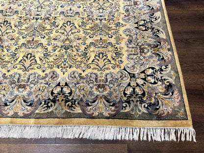 Pak Persian Rug 8x10, Allover Pattern, Fine 225 KPSI, Cream