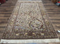 Persian Isfahan Rug 5x8 - Tree of Life, Animal Pictorials, Kork Wool & Silk