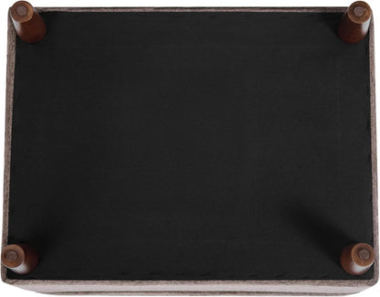 Chocolate Brown Contemporary Storage Ottoman With Lid