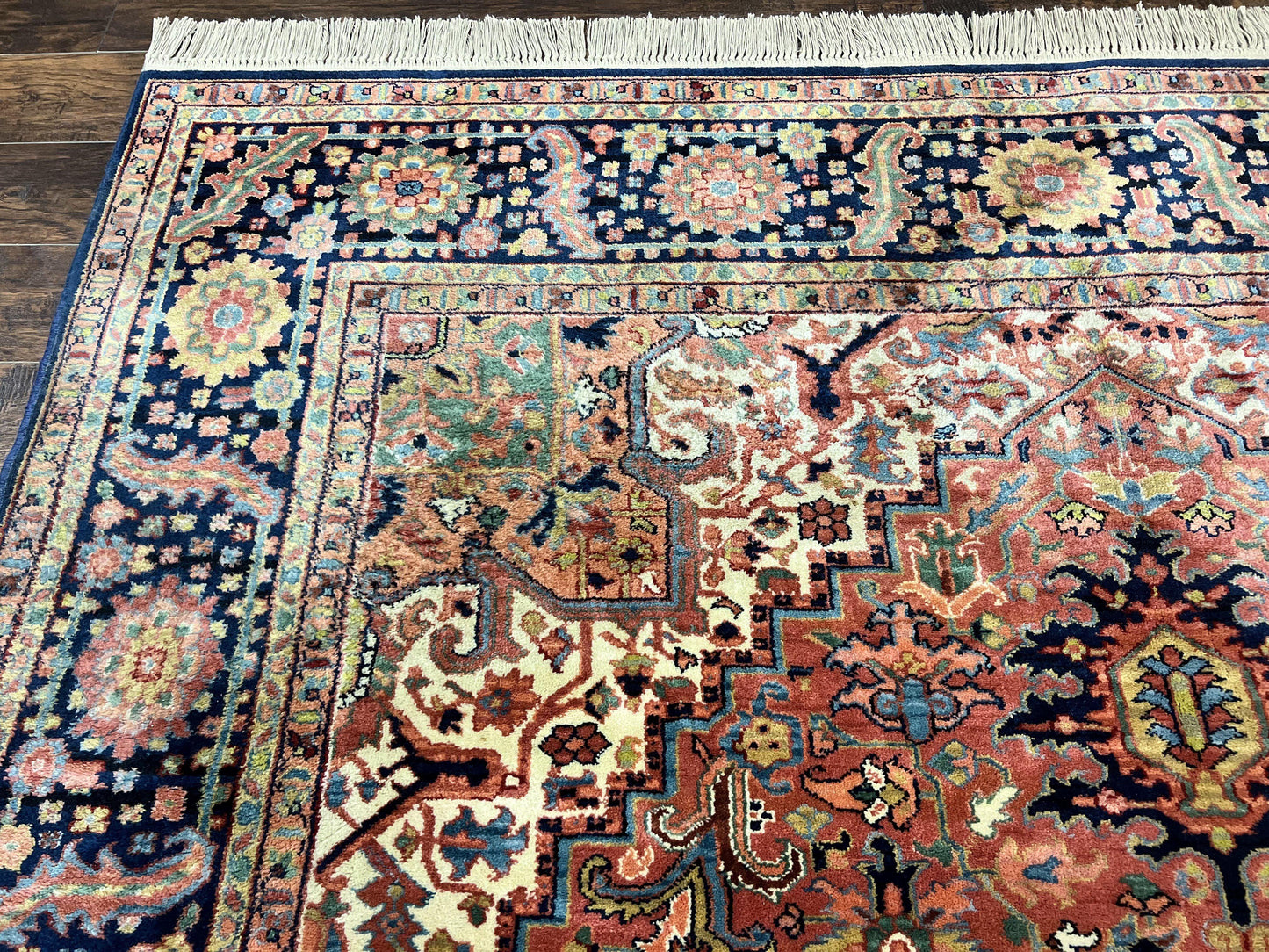 Karastan Rug 8.8 x 12, Karastan Heriz #726, Wool Pile Karastan Area Rug, Rare Hard to Find, Original 700 Series