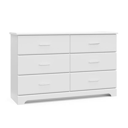 White 6 Drawer Dresser For Kids With GREENGUARD Gold Safety Kit