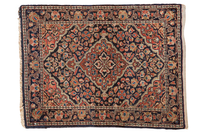 2x3 Vintage Fine Sarouk Rug Mat