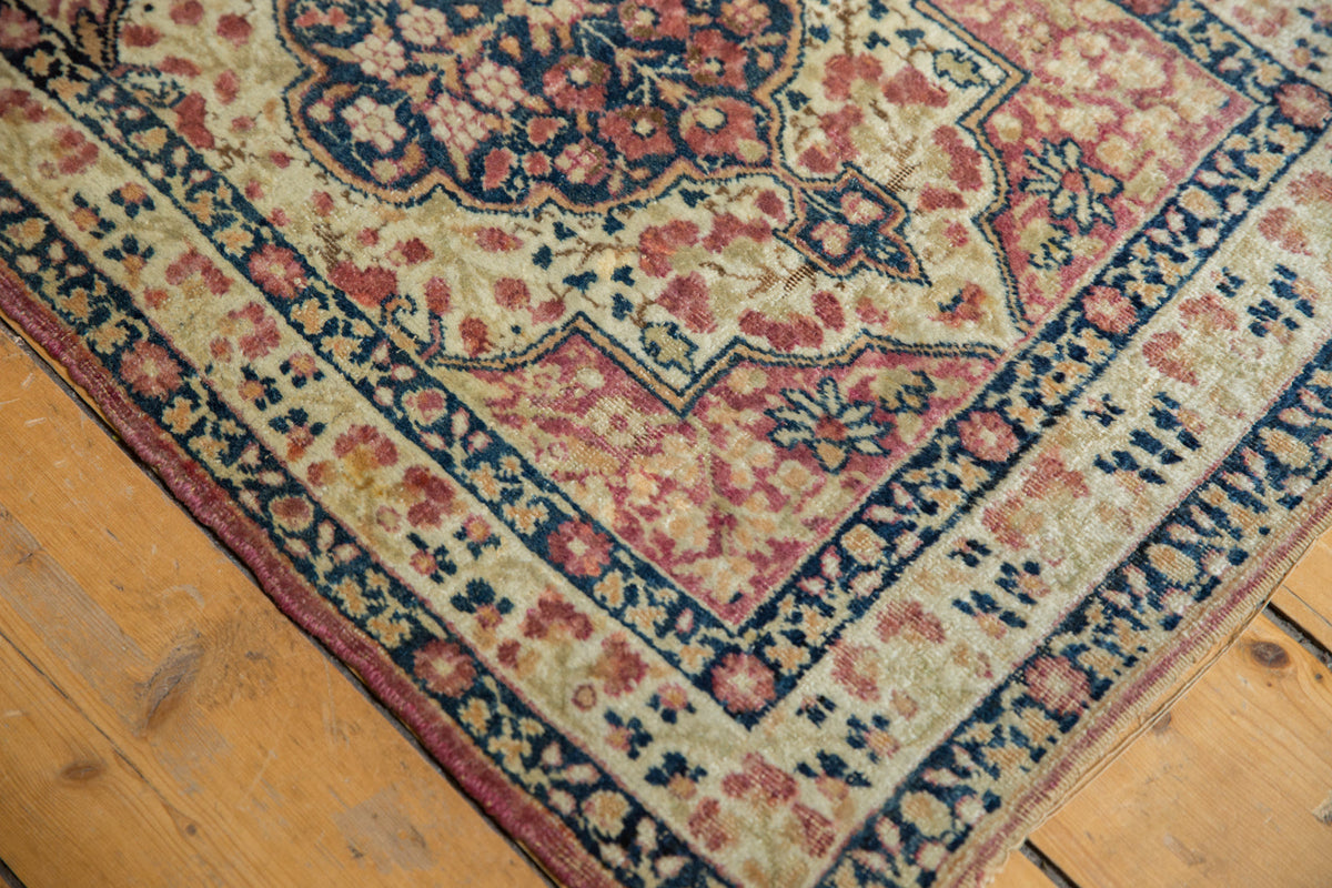 2x2.5 Antique Kerman Square Rug Mat