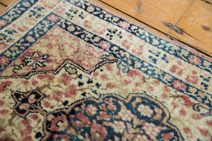 2x2.5 Antique Kerman Square Rug Mat