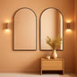Arched Vanity Mirror 24 By 36 Inches Black Set Of Two