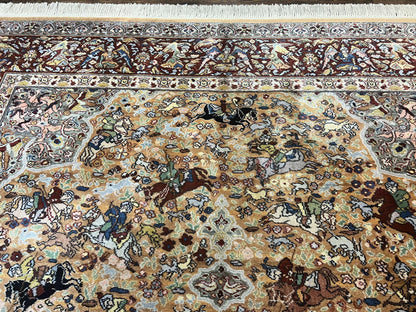 Karastan Rug 8.8 x 12 Persian Hunting Rug #723, Wool Pile