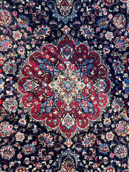 Persian Mashhad Hand Knotted Wool Area Rug 9’9” x 13’3”
