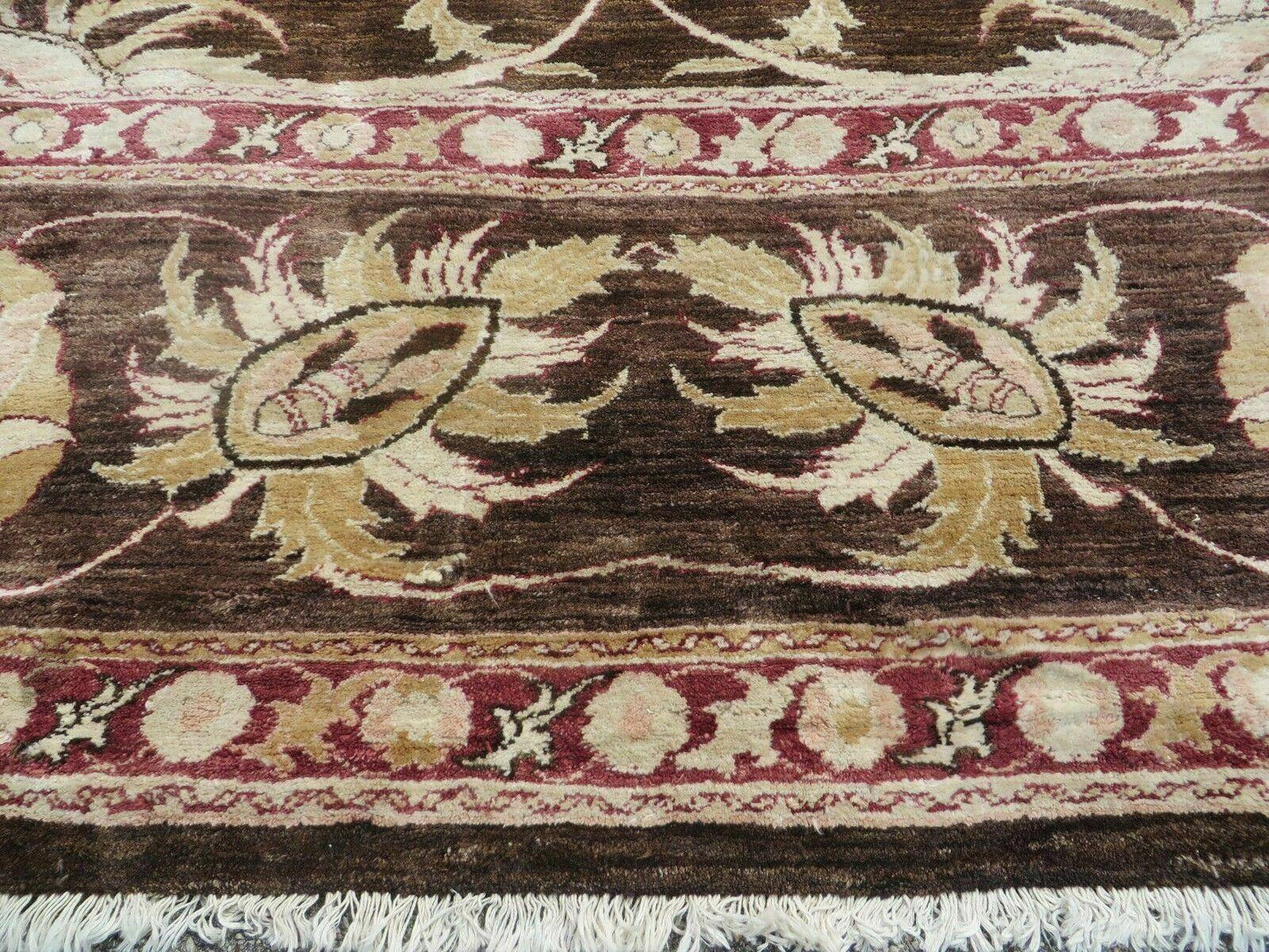 13' X 16' Vintage Handmade Peshawar Oushak Wool Rug Carpet Nice