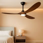 60 Inch Walnut Ceiling Fan With Dimmable LED Lighting