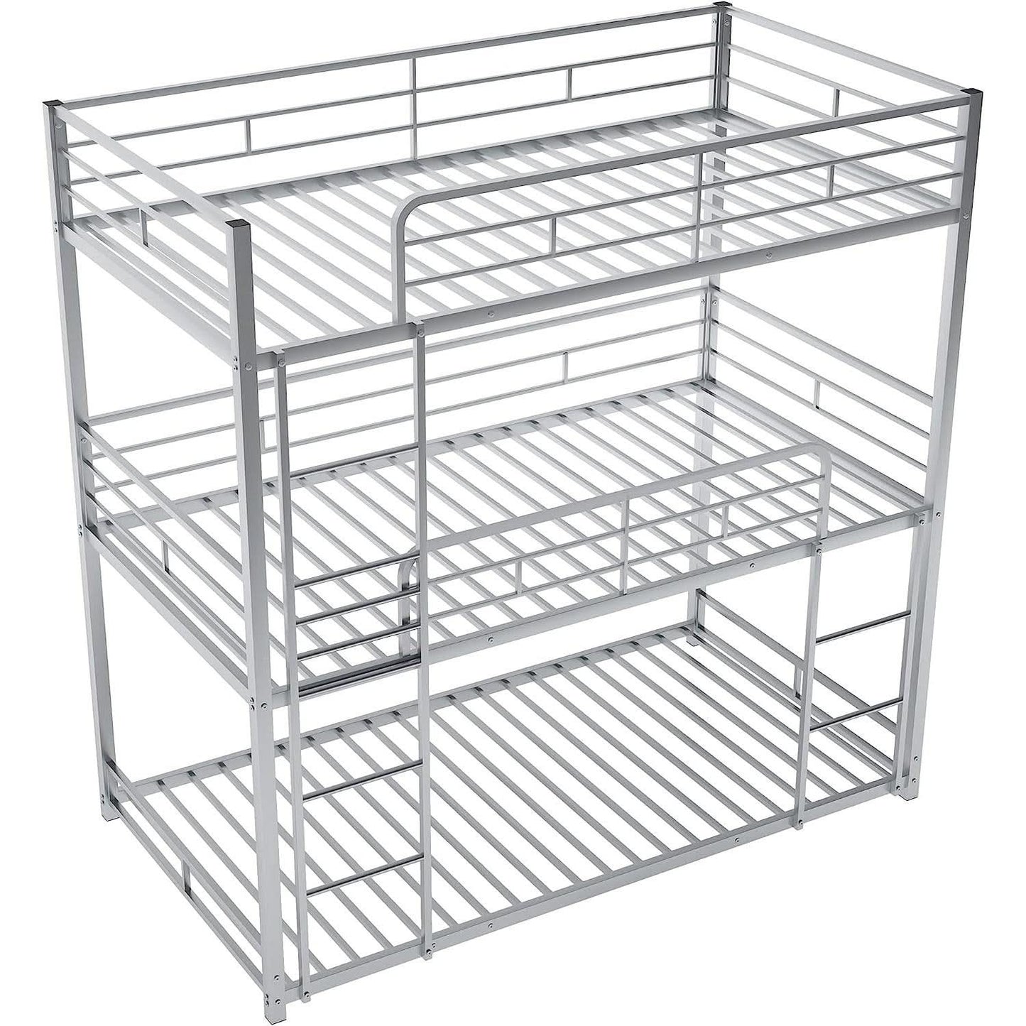 Black Triple Metal Bunk Bed Twin XL Full Queen Sizes