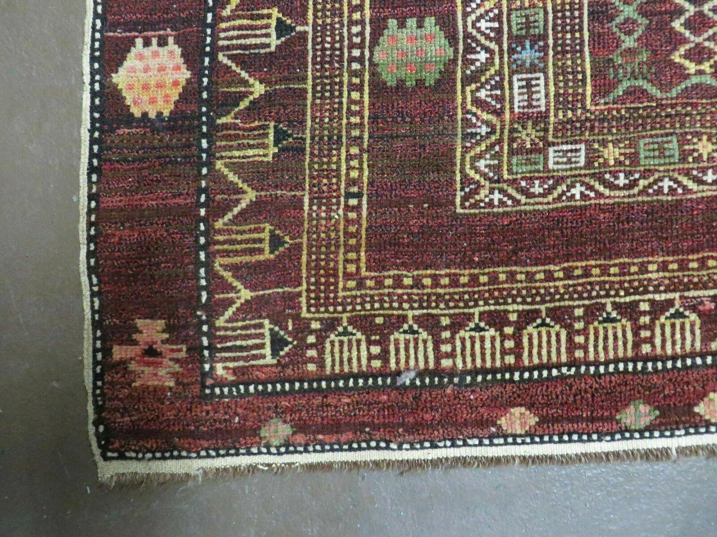 4' X 6' Antique Handmade Caucasian Shirvan Russian Armenian Wool Rug Colorful