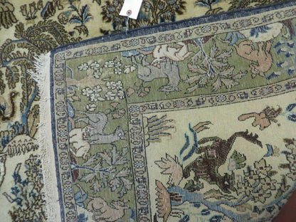 4' X 6 Handmade India Oriental Fine Pictorial Tree Of Life Wool Silk Rug Wow