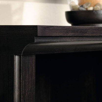 Three Tier Wooden Book Shelf Estate Black with Adjustable Shelves Multipurpose Bookshelf for Home Office And Living Room
