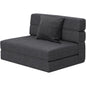 Memory Foam Sleeper Chair With Washable Cover Dark Gray