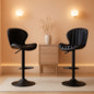 Swivel Bar Stools Set Of 3, Counter Height, Black Finish