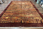 Couristan Rug 8x11 Brown Contemporary Wool Belgium Power Loomed Carpet