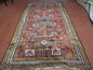 Antique Moroccan Runner Rug 4x9, Wide Runner, Hand Knotted Tribal Oriental Carpet, Hallway Rug, Geometric Medallions, Red, Bohemian Rug Nice