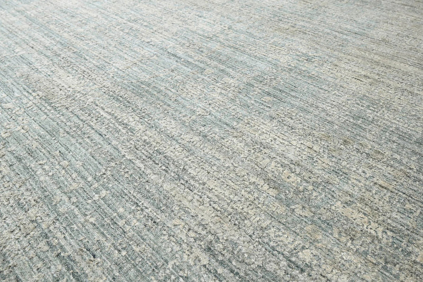 8x10 Celadon,Beige Hand Knotted Hand Made 100% Wool Modern & Contemporary Oriental Area Rug
