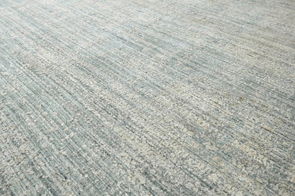 8x10 Celadon,Beige Hand Knotted Hand Made 100% Wool Modern & Contemporary Oriental Area Rug