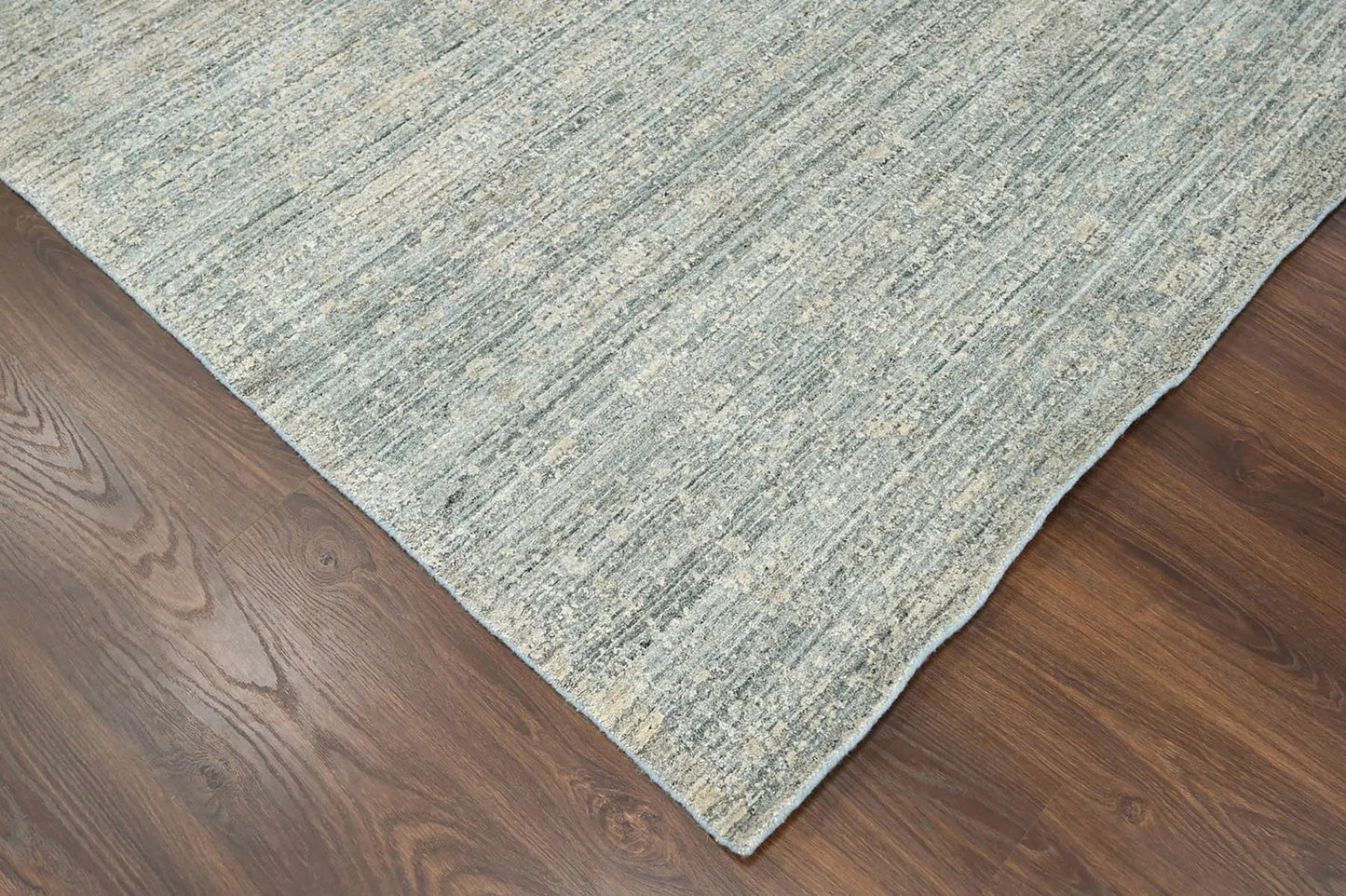 8x10 Celadon,Beige Hand Knotted Hand Made 100% Wool Modern & Contemporary Oriental Area Rug