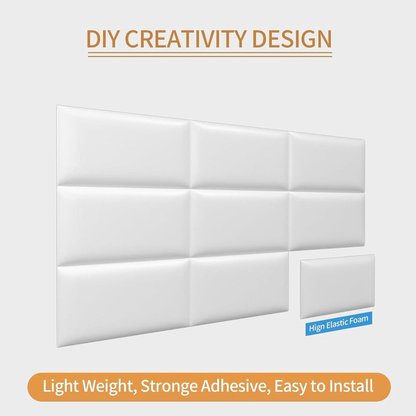 Self-Adhesive 3D Upholstered Wall Panels for Bedrooms