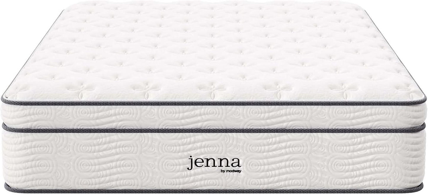 Queen Hybrid Mattress 14 Inch Memory Foam Wrapped Coils