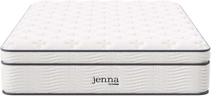 Queen Hybrid Mattress 14 Inch Memory Foam Wrapped Coils