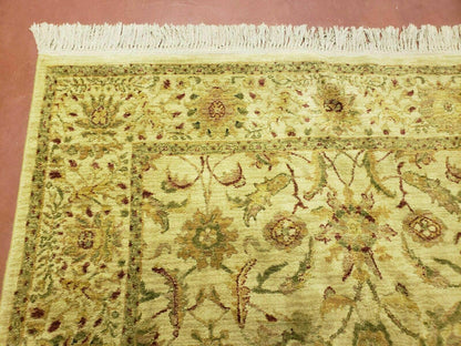 Belgium Power Loomed Rug 5x7, Vintage Oriental Wool Carpet, Beige