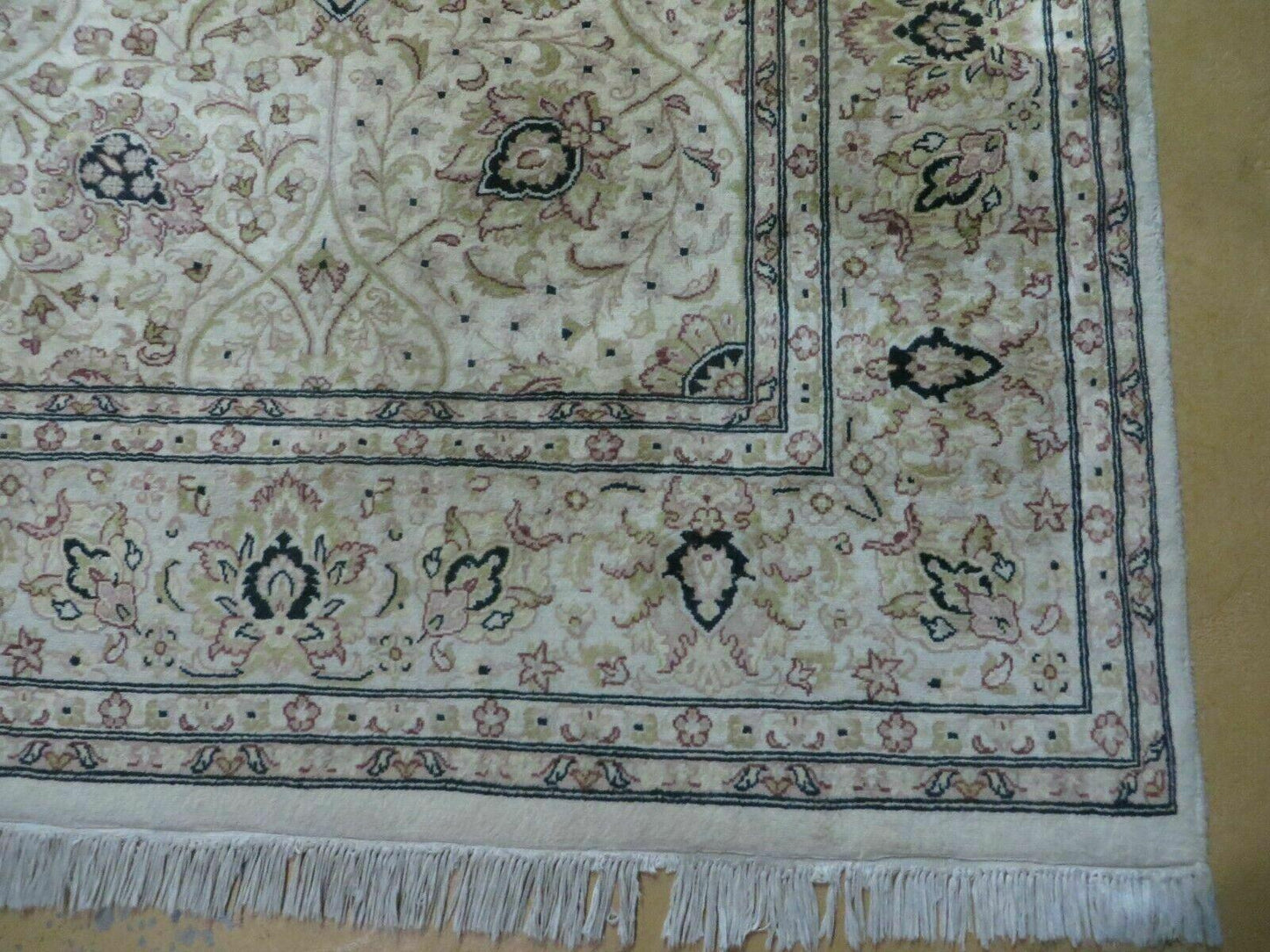 6' X 9' Vintage Fine Handmade Pakistan Oriental Floral Wool Rug Carpet Nice