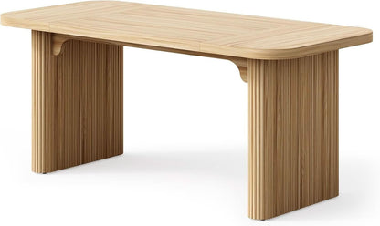 62 Inch Home Office Computer Desk Textured Double Base