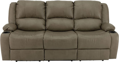 80 Inch Powered Triple Wall Hugger RV Recliner Sofa