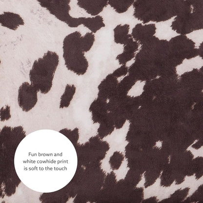 Stylish Cowhide Print Bar Stool with Comfortable Padded Seat