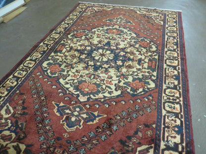 4' X 7' Antique 1920 Handmade Turkish Medallion Wool Rug Veg Dye Nice